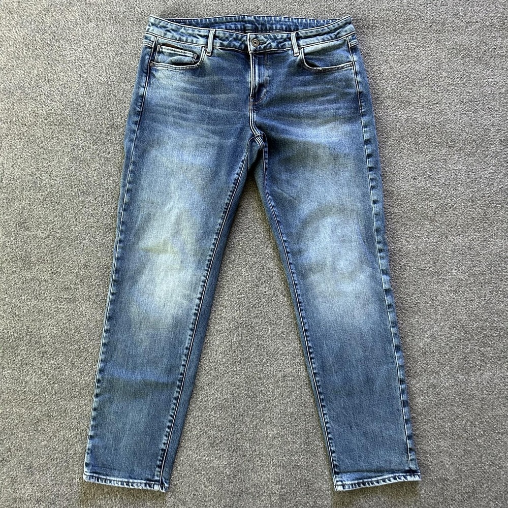 G-Star RAW Kate Boyfriend Jeans Womens 32x31 Blue Mid Rise Relaxed Stretch Denim